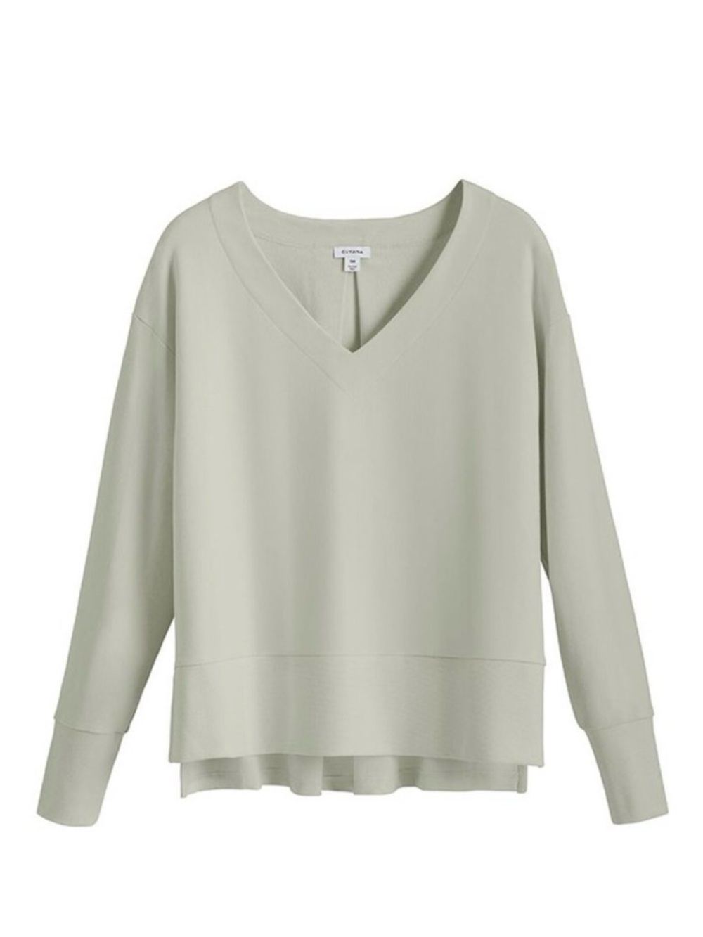 CUYANA French Terry V-Neck Sweatshirt